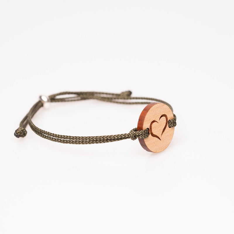 Holzschmuck für Frauen Herz Armband 