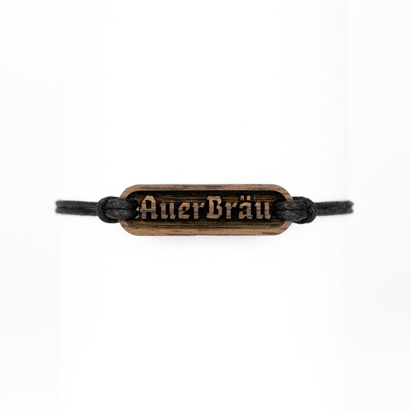 Auerbräu rosenheim Armband aus Nussbaum