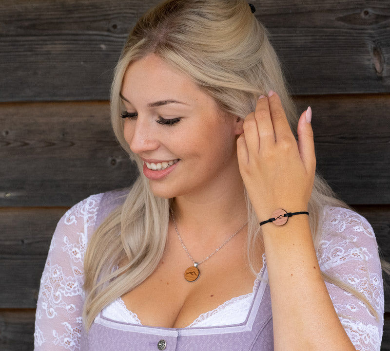 Berg Armband aus Kirschholz Dirndl